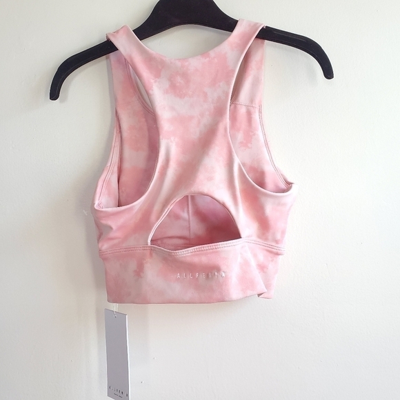 Anthropologie All Fenix Blush Tie Dye Long Sports Bra NWT Size Small - Picture 4 of 9